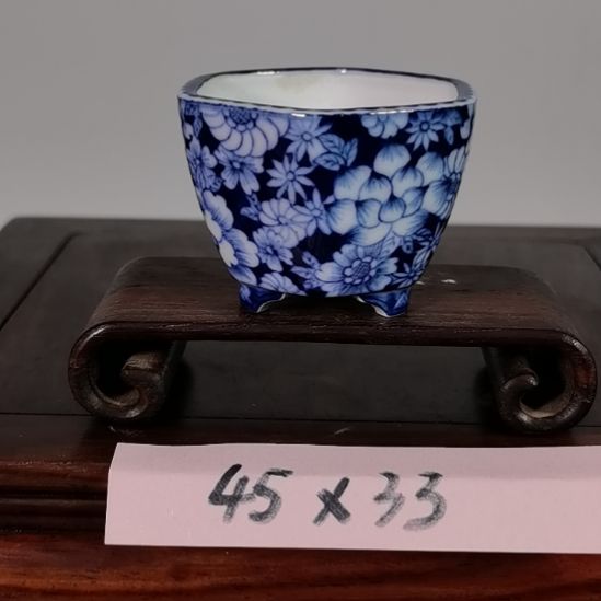 陶手工手绘大德堂釉盆