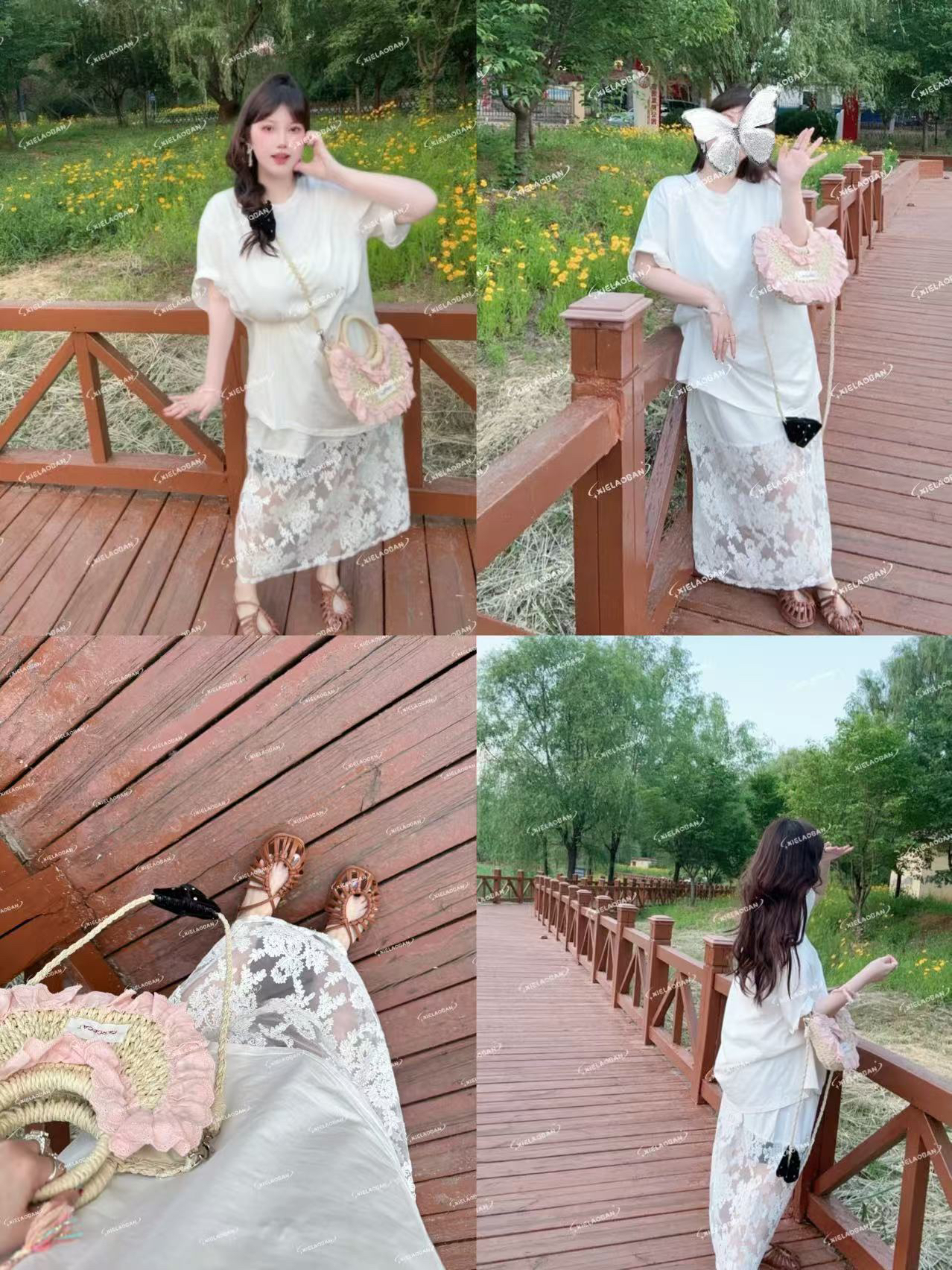 蟹老板黑不溜秋显瘦套装W2886