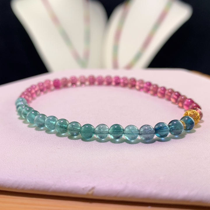 双色碧玺手链未镶嵌