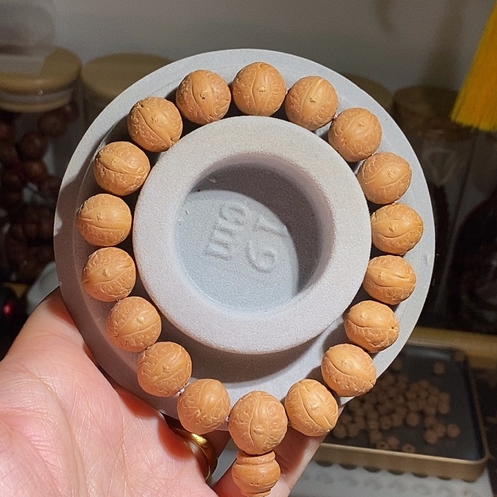 凤眼菩提手串14尺粉红皮