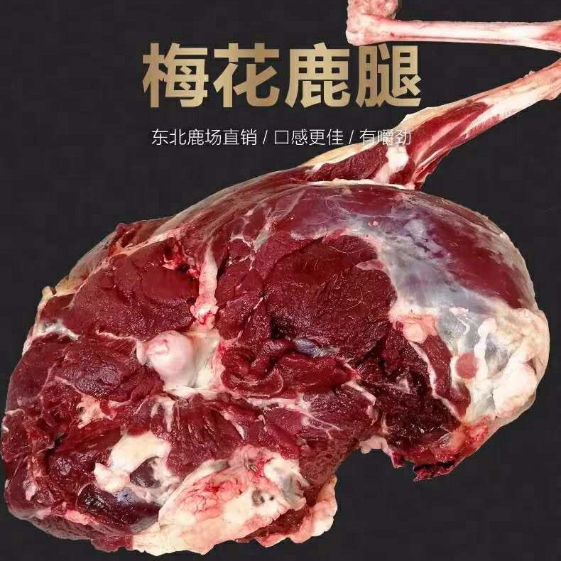 整支鹿腿自选当日宰割梅花鹿新鲜顺丰空运包邮