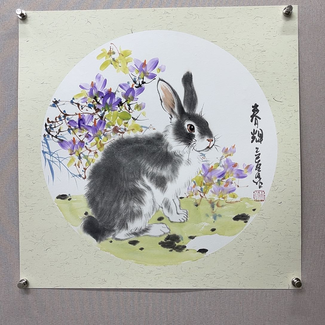 国画艺术家真人手绘