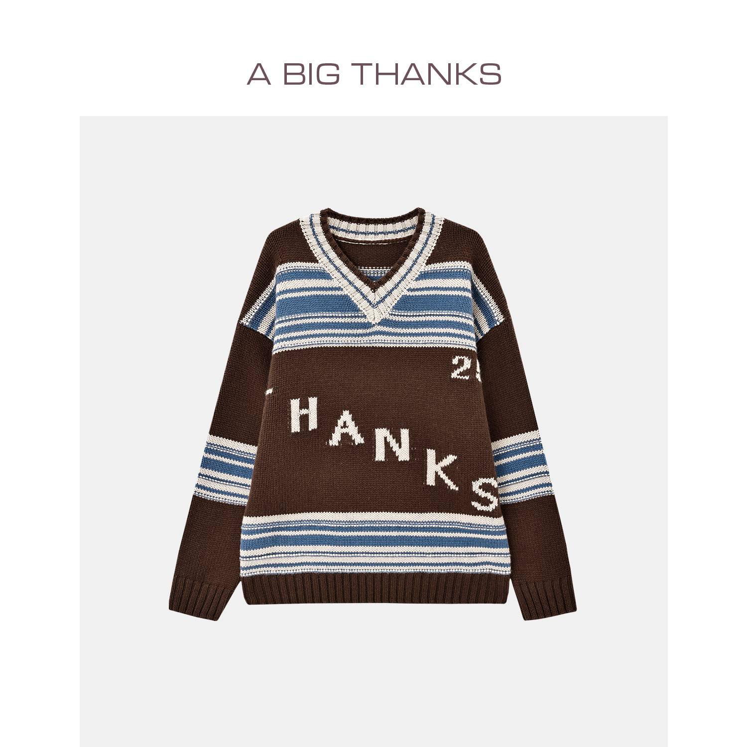 ABIGTHANKS双色纯羊毛针织衫ABT508L13ZZ5114