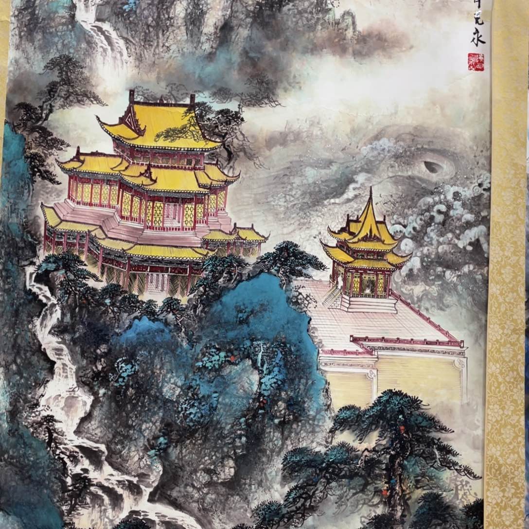 国画老师手笔手绘作品w