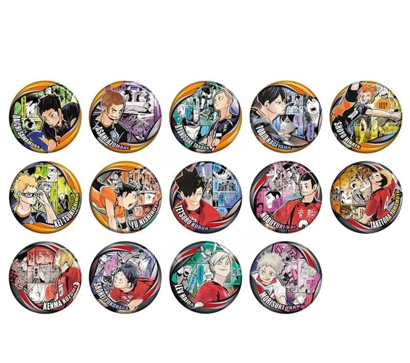 【日谷】排球少年回忆三弹原画吧唧 memories 徽章盲盒（代拆）