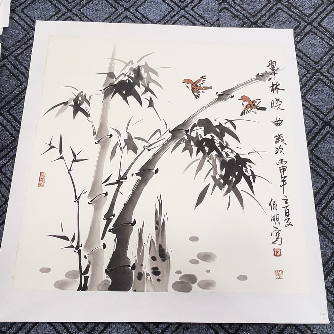 国画四尺斗方花鸟