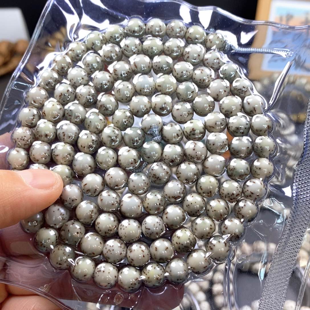 星月菩提手串8圆珠长串