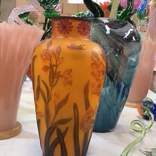 无铅玻璃花瓶高30厘米口径8厘米