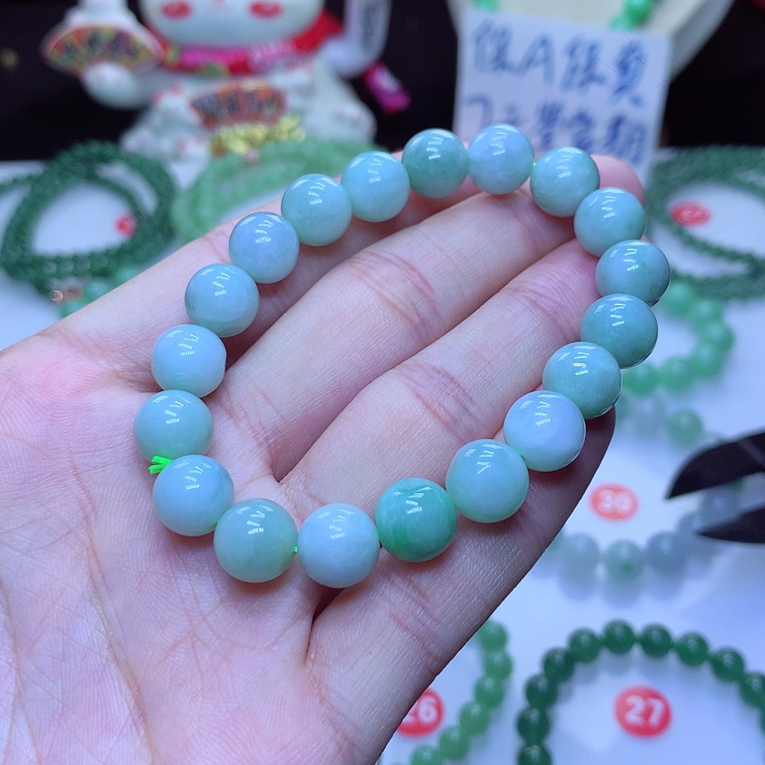 翡翠毛衣链未镶嵌