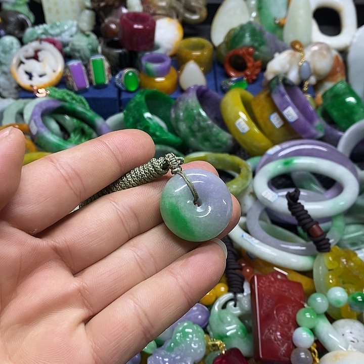 颈饰未镶嵌翡翠缅甸翡翠首饰配饰