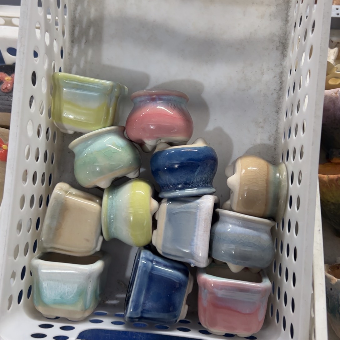 陶瓷多肉小花盆@@1986