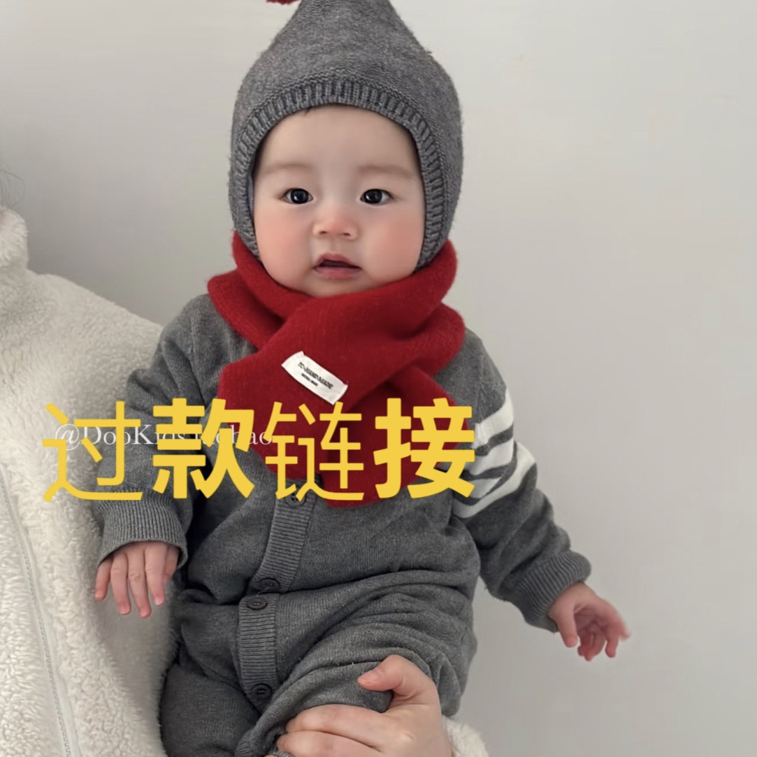 年款假两件红色连体衣