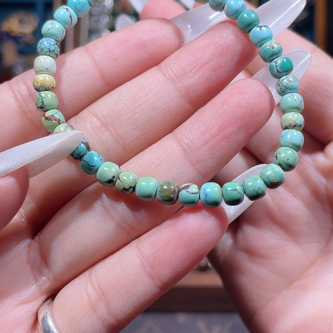 ✎****绿松石未镶嵌手链手串