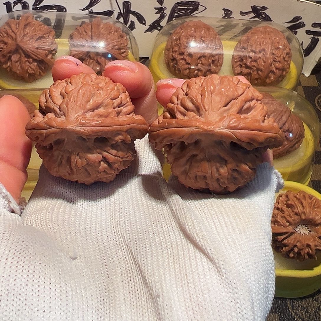 诺***发吊坠文玩核桃39边差一个 全品莲花