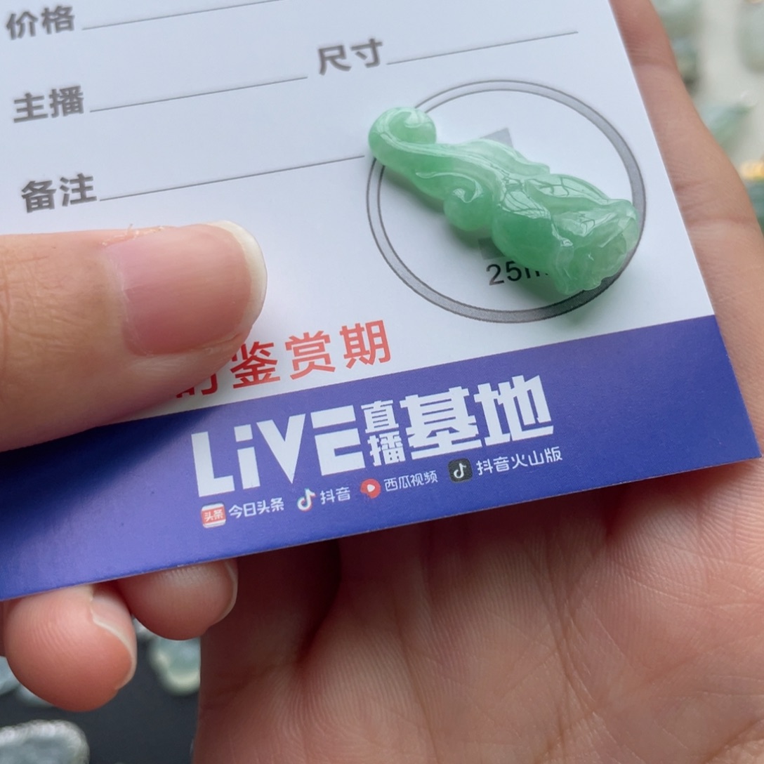 翡翠未镶嵌颈饰绿玫瑰