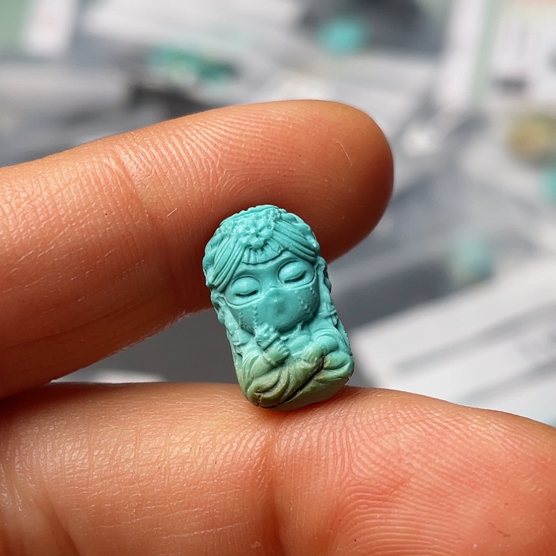 绿松石珠宝半成品未镶嵌