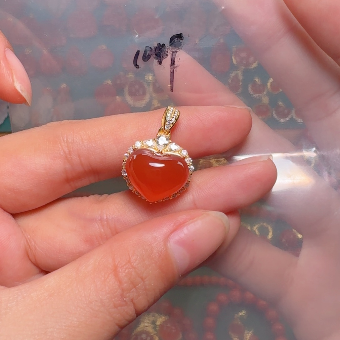 南红玛瑙南红银S925镶嵌