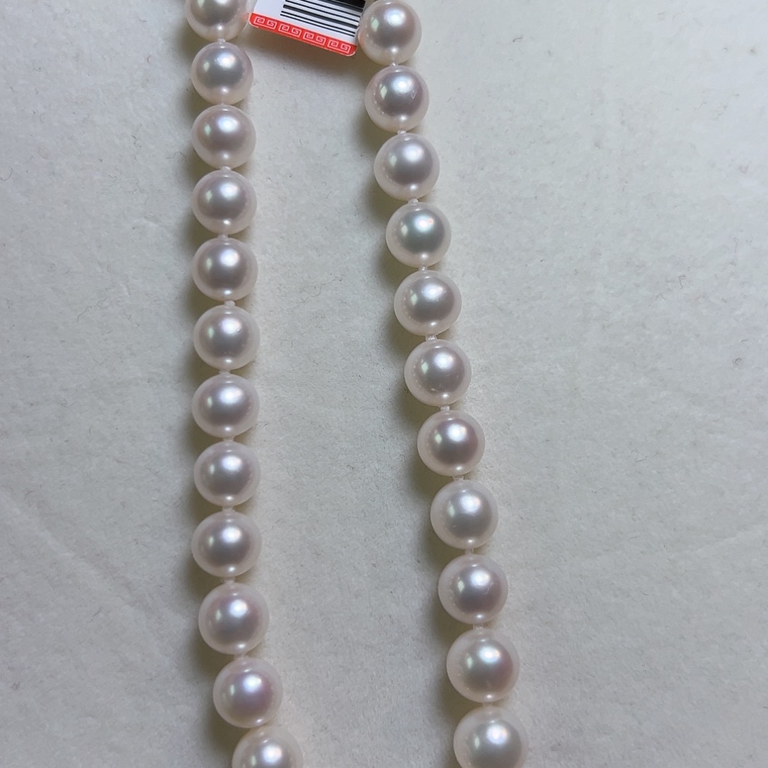淡水珍珠颈饰银S925镶嵌9-10淡水珍珠