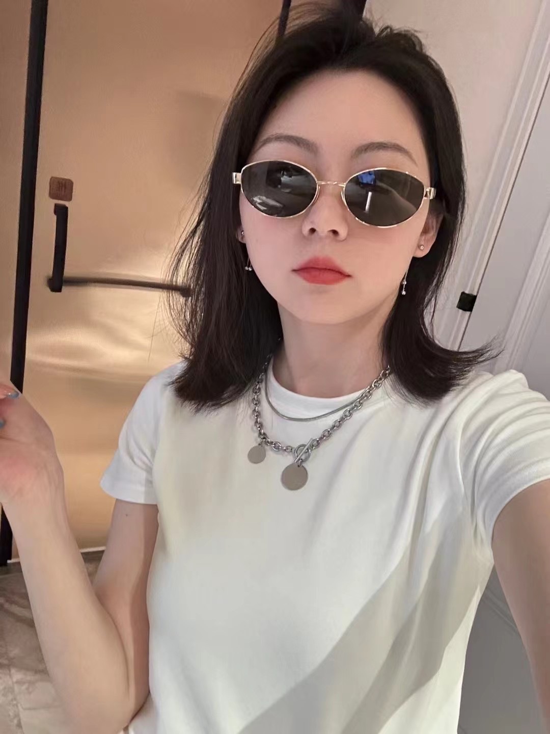 2025新款谭松韵同款复古老钱风偏光墨镜女款高级感太阳镜配近视