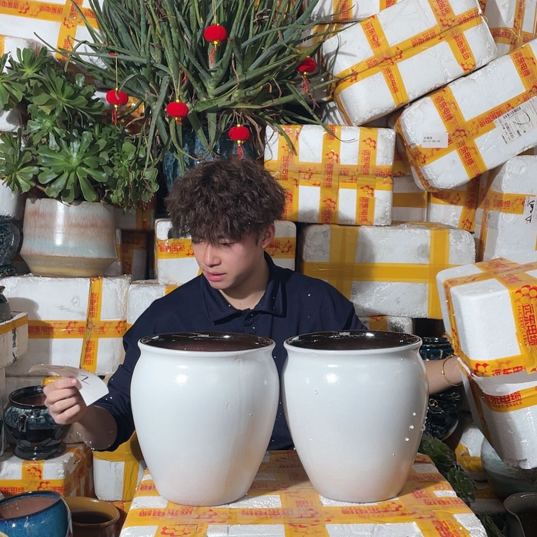 红陶宜兴紫砂花盆