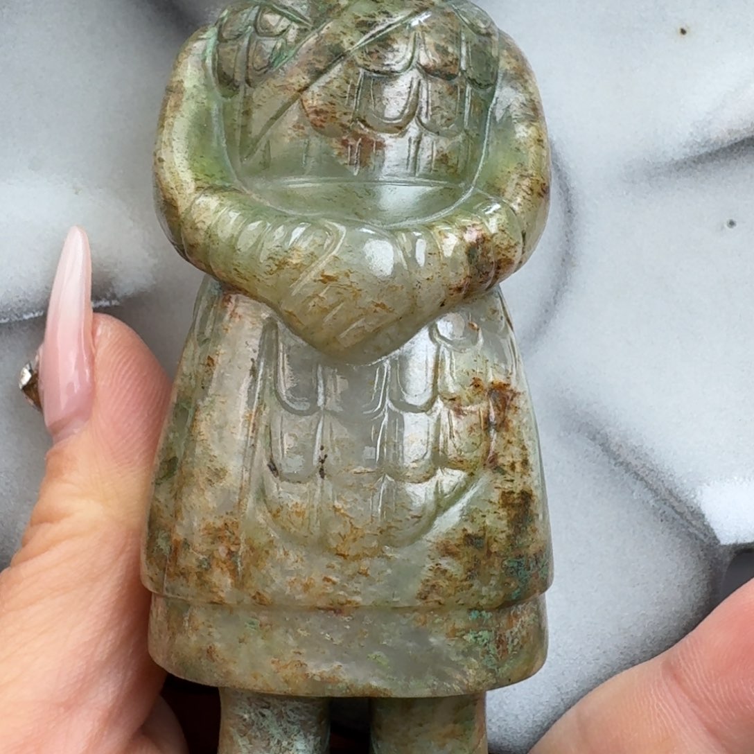 摆件陶大*佩戴瓷器时的