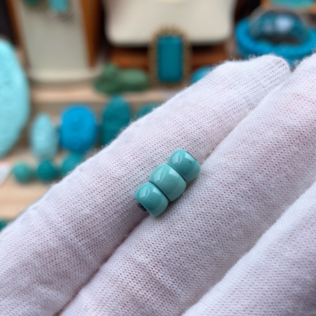 绿松石未镶嵌三件套直切6.3