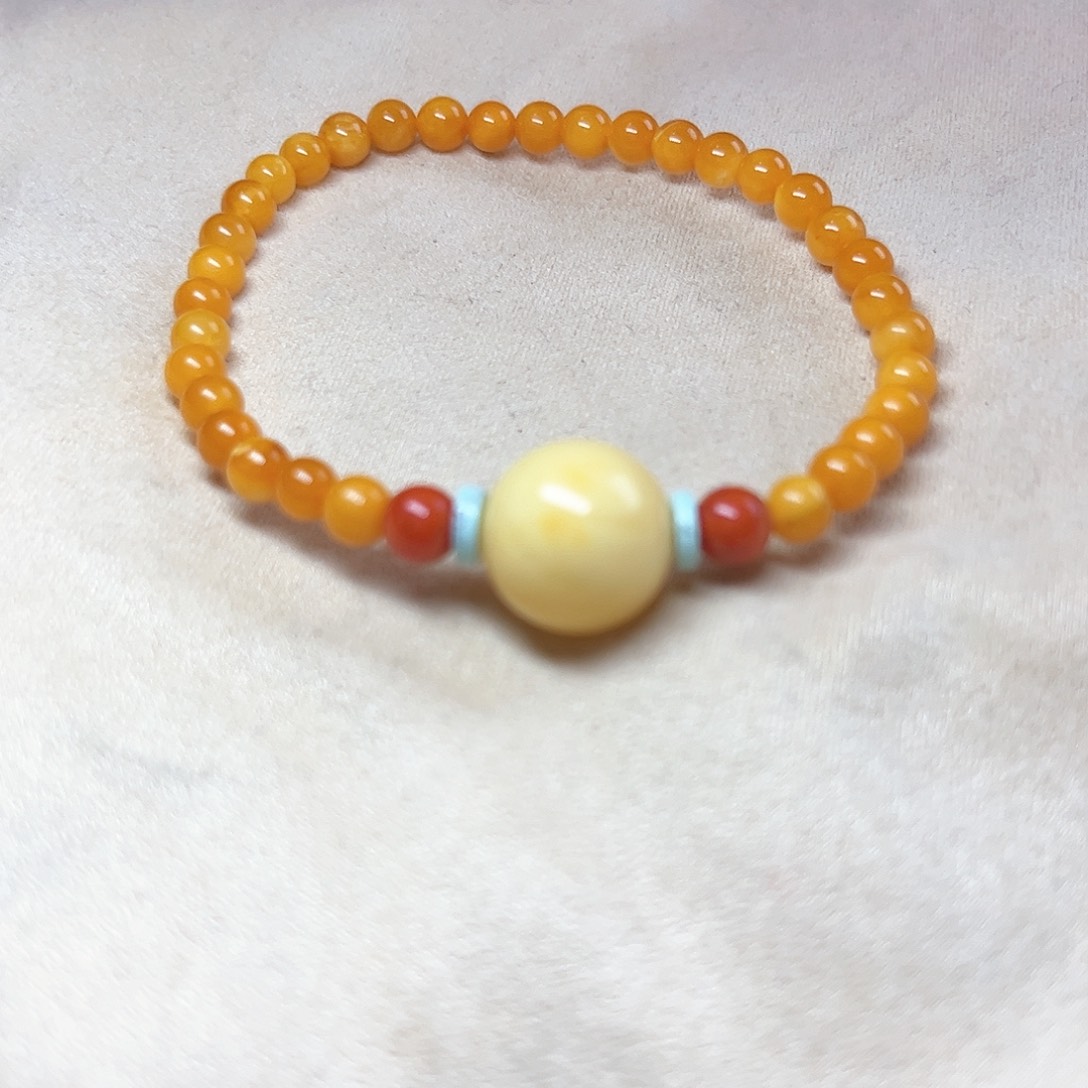 蜜蜡手链未镶嵌手串