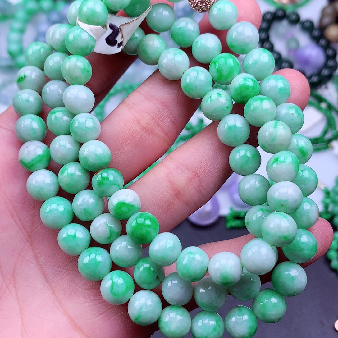 未镶嵌手链翡翠手串