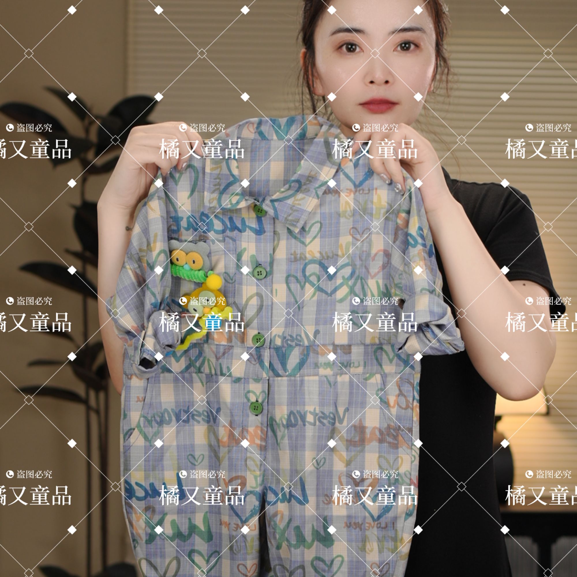 【现货可爱猫头鹰1】2025秋季新款时尚宽松可爱背带裤休闲儿童25550