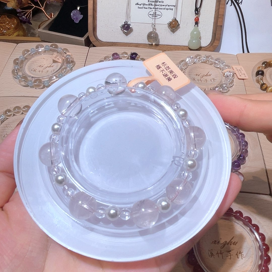 水晶未镶嵌手链天然水晶