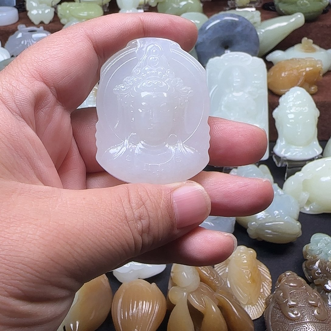 和田玉未镶嵌颈饰