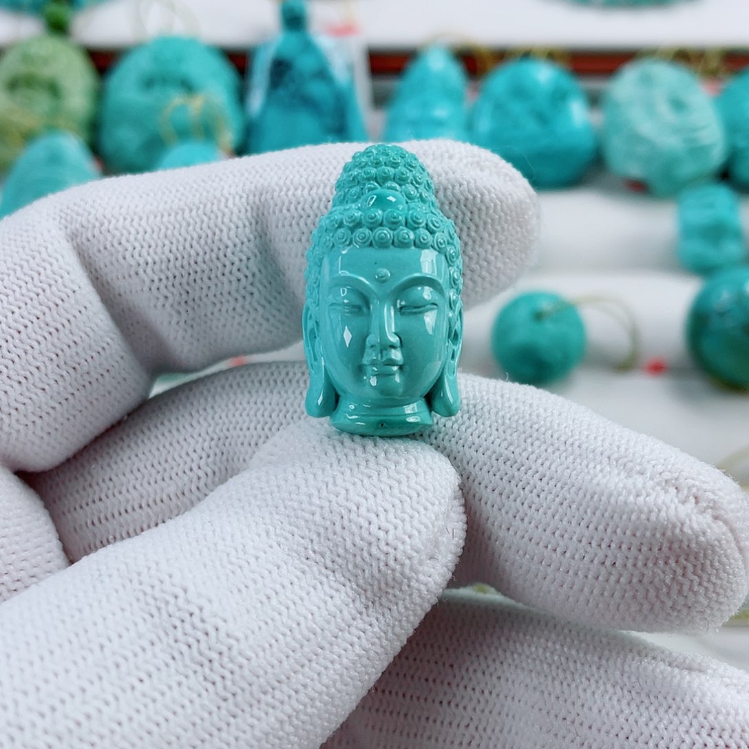 绿松石未镶嵌车挂