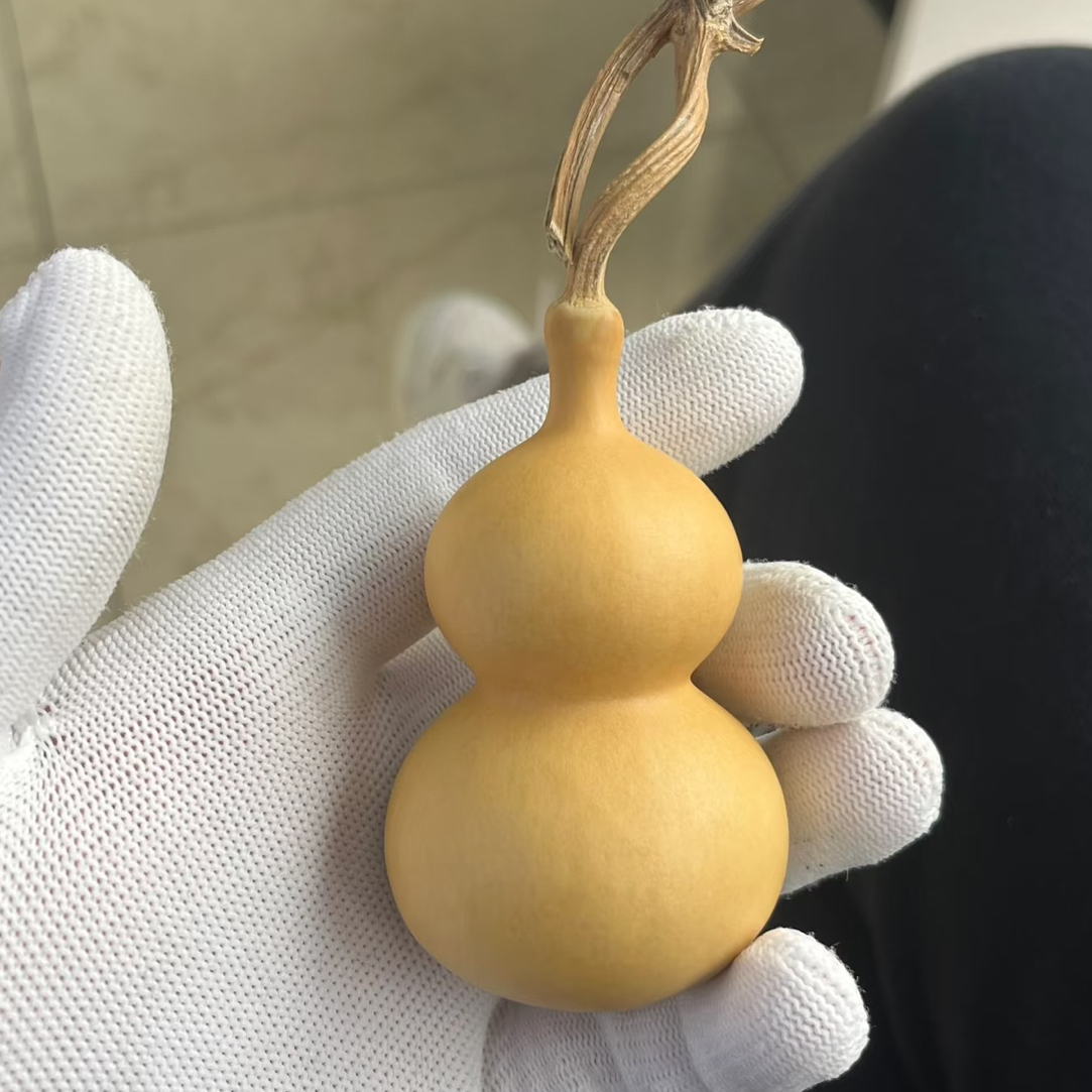 天然八宝葫芦手把件可盘玩带龙头传统开口文玩葫芦