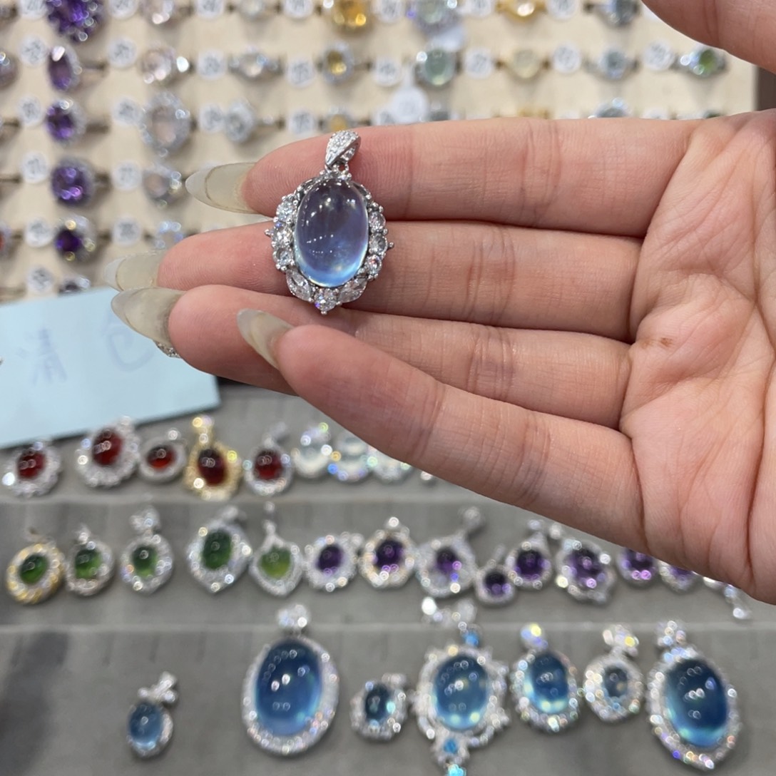 蛇纹石玉吊坠戒指手链银S925镶嵌泊****?