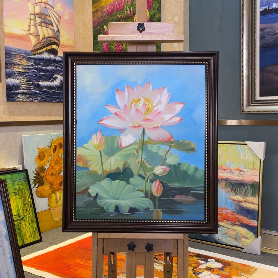 油画4号，带框60✖️70尺寸