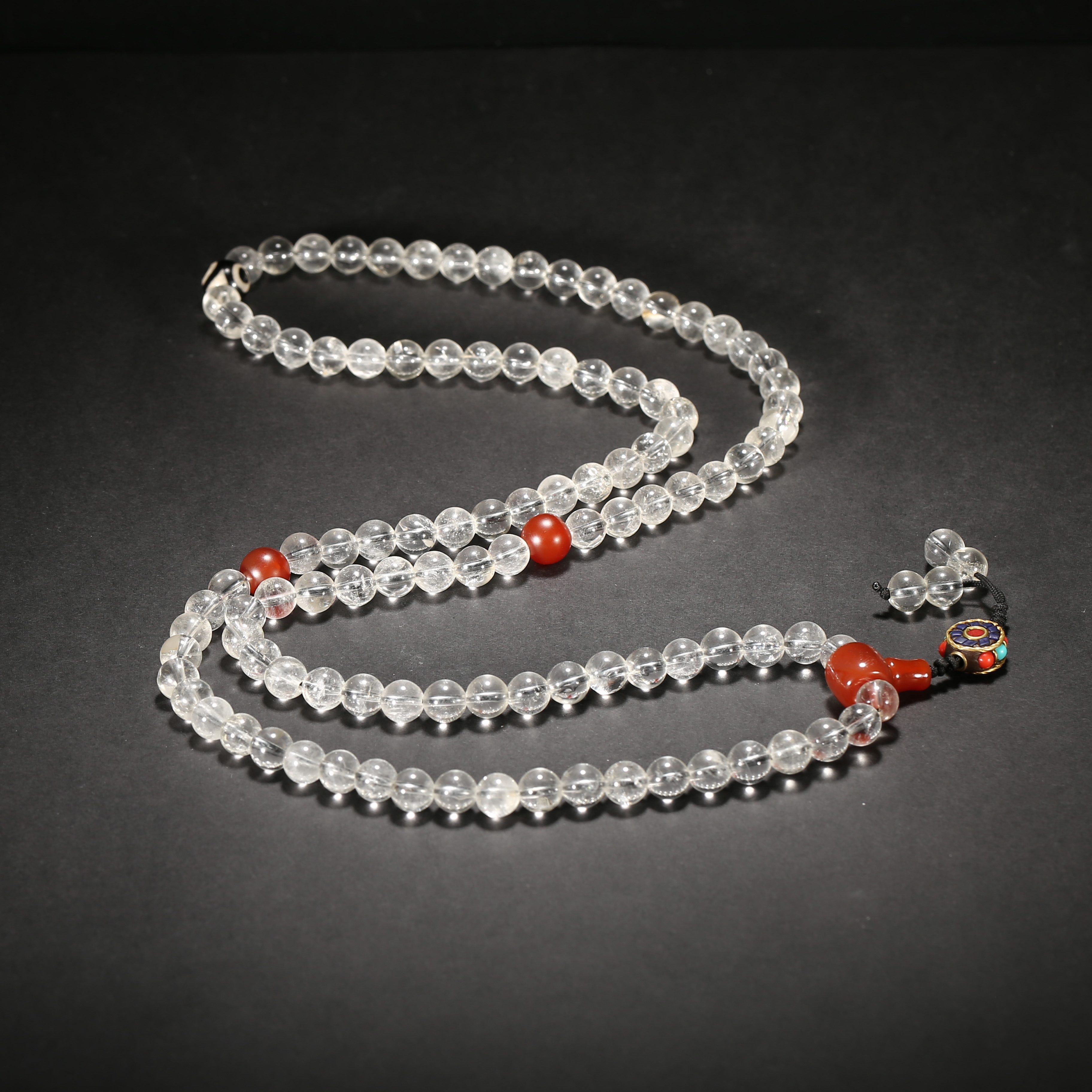 民国*水晶佛珠链/08XQ1651/水晶【北京文博】