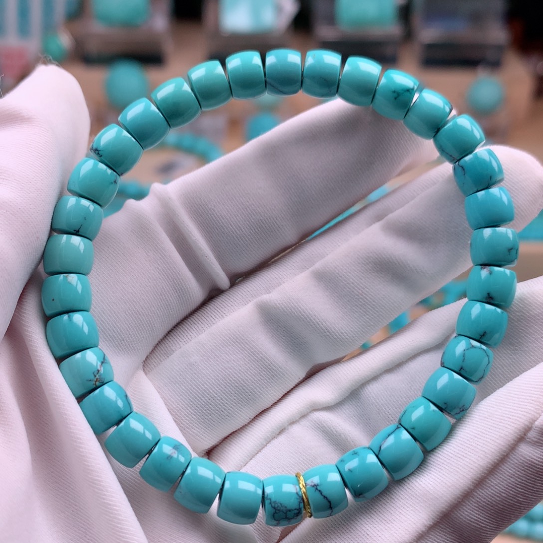 绿松石未镶嵌珠宝奇石6.7mm