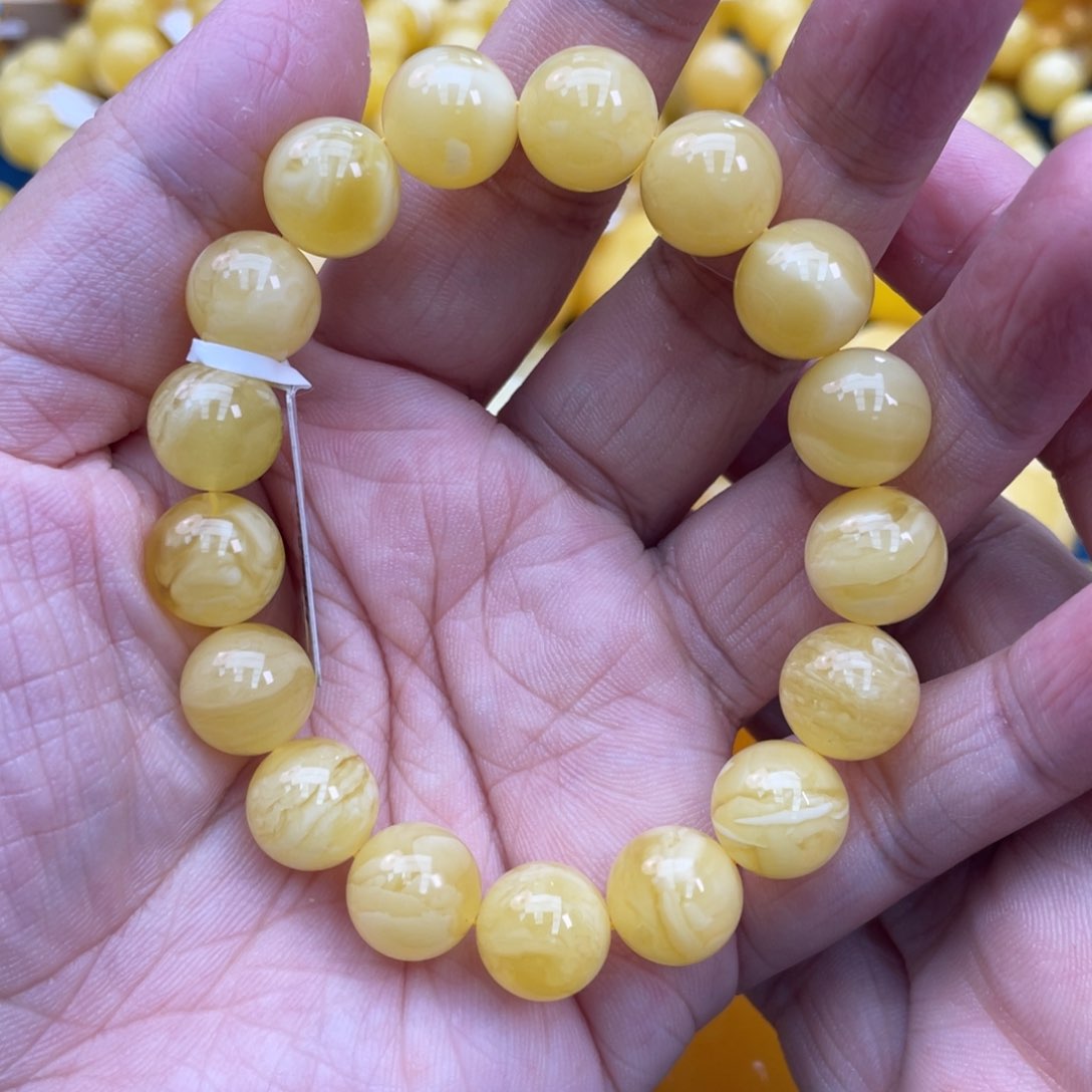 琥珀裸石未镶嵌琥珀蜜蜡11m m