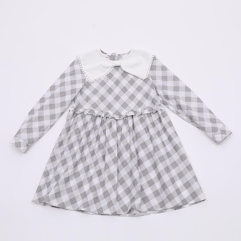 2025春季 新品 中童洋气格子连衣裙3123018218