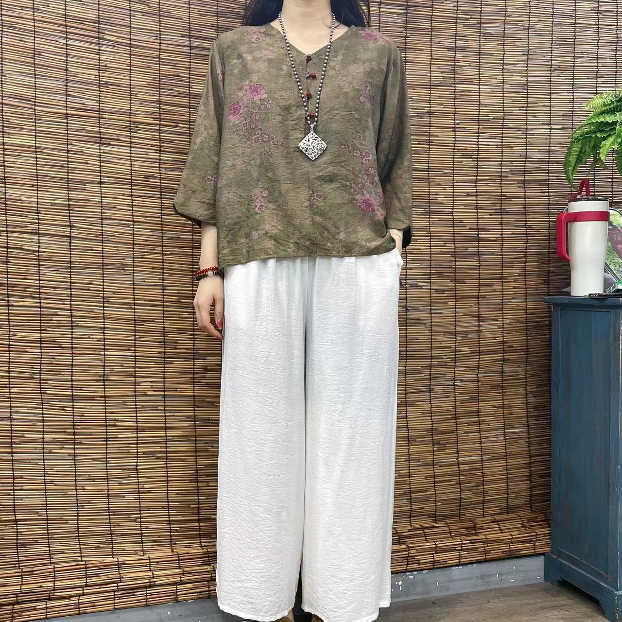 10059春夏新款优雅气质减龄长袖T恤小衫