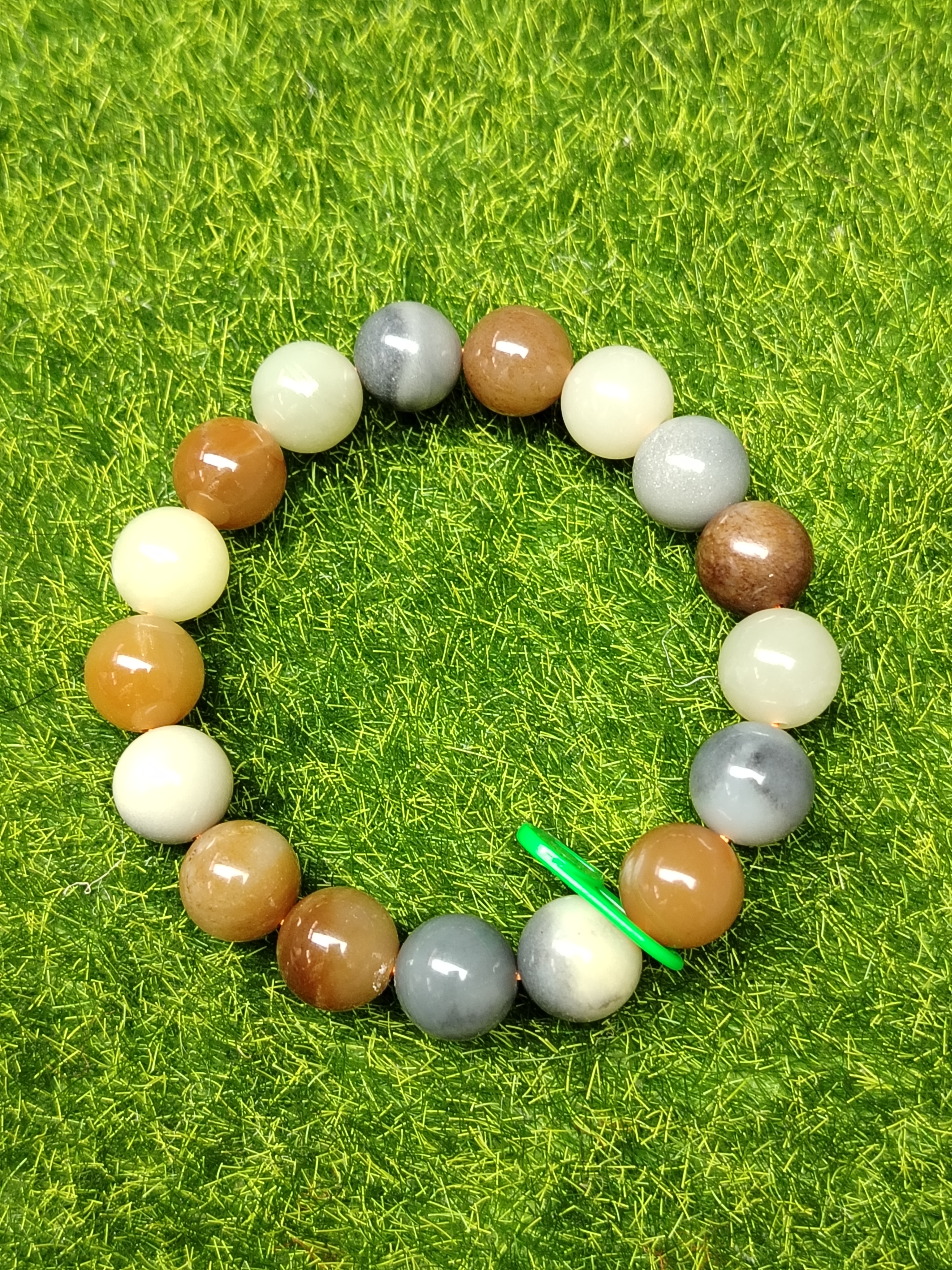 和田玉精品多宝卡12mm