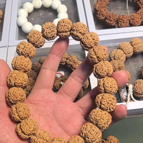 金刚菩提把件梁梅花大金刚手持，原皮原色，精挑细选