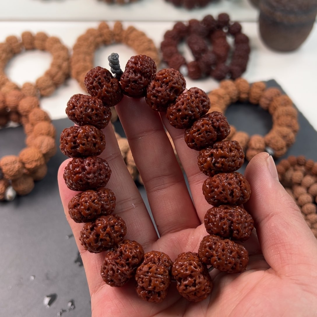 金刚菩提手串五星蜂王夹板超头20全品无黄