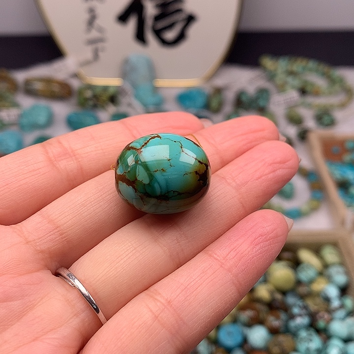 绿松石未镶嵌扣子