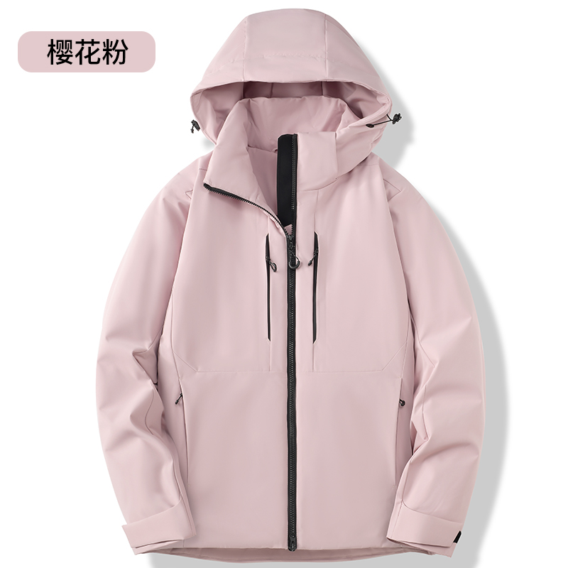 户外运动情侣款冲锋衣秋冬防水防风透气登山服休闲外套96891棉衣
