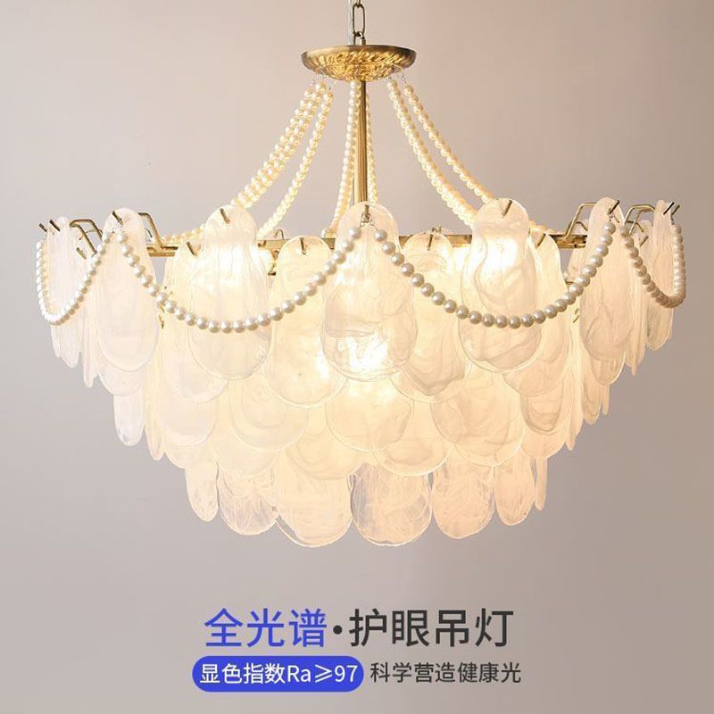 轻奢法式护眼客厅吊灯简约现代水晶美式欧式主卧室餐厅灯具吸顶灯