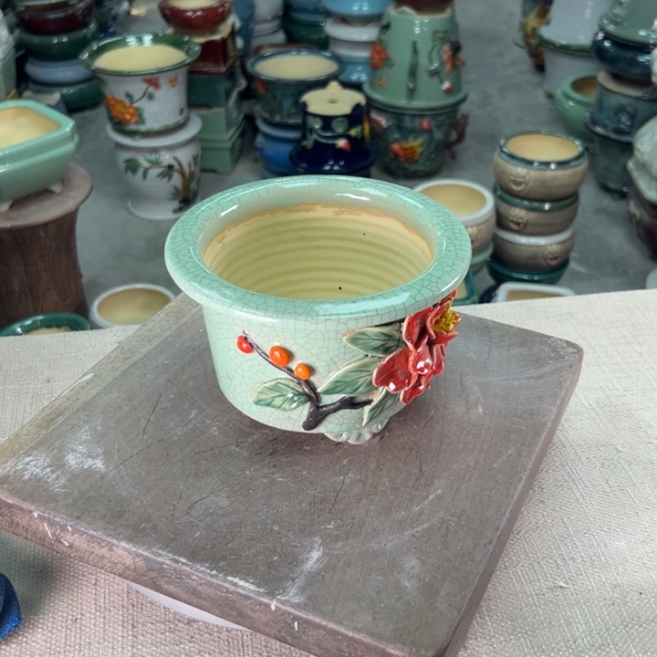 泳坤堂石湾盆爵**根陶瓷