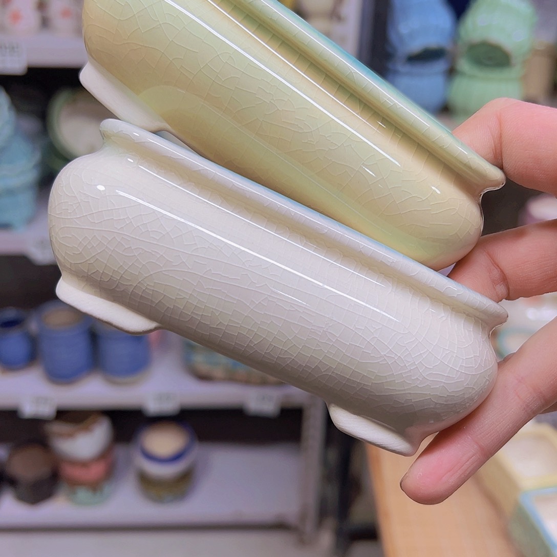 红陶陶瓷花盆当场满12包邮