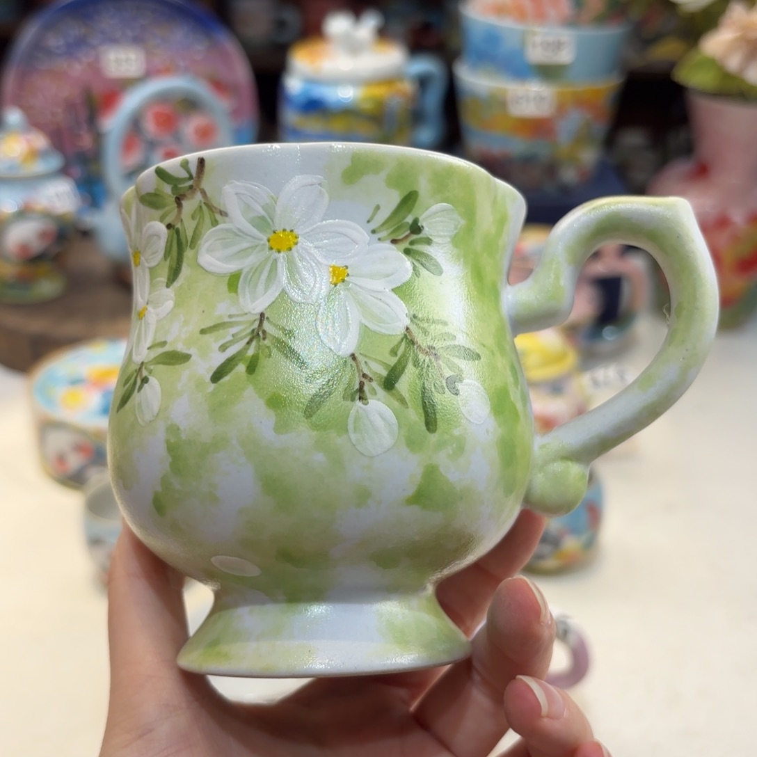 景德镇手绘高温釉下彩陶瓷茶具