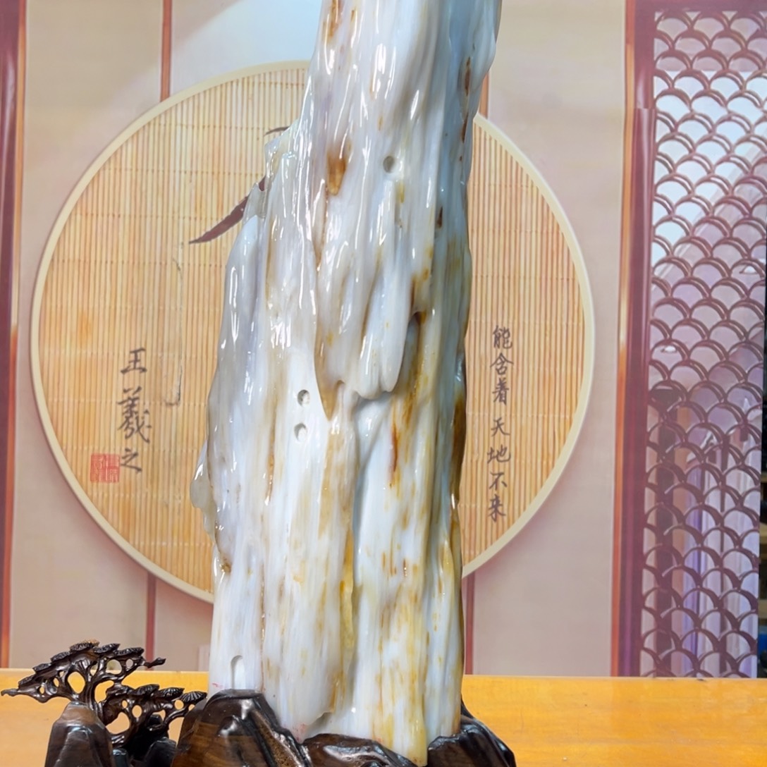 硅化玉（树化玉）未镶嵌摆件